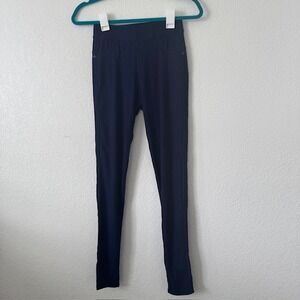 Navy‎ Blue Denim Look Leggings Women's S/M Stretchy Pants Comfort